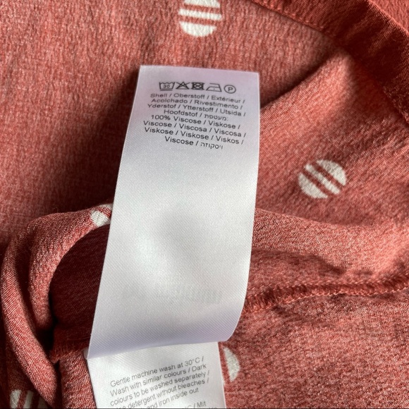 Minimum Coral Patterned Short Sleeved Blouse Size 34 or US XS - Picture 7 of 8